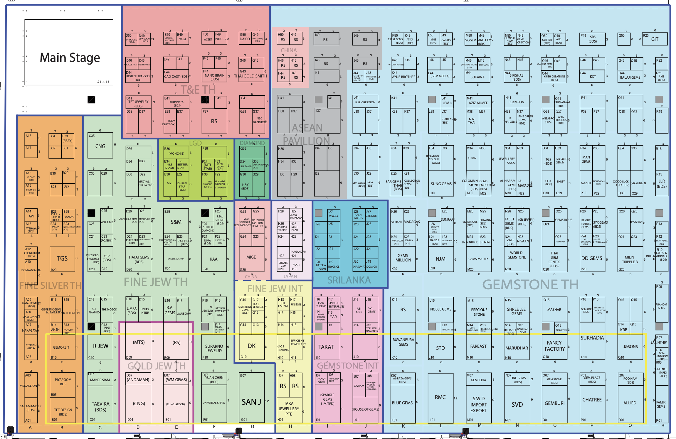 Bangkok floor plan overview