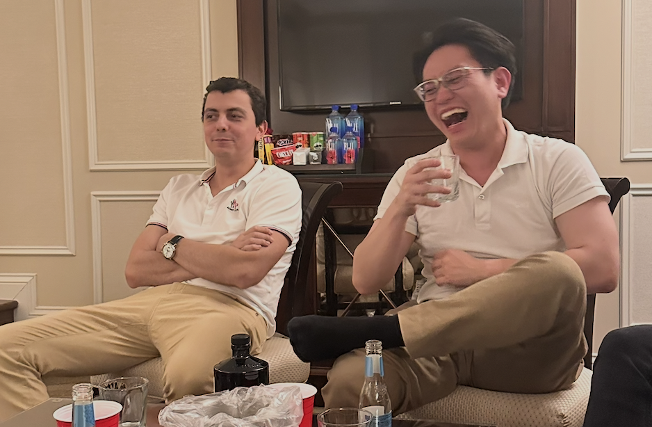 The Twins celebrating after a big show